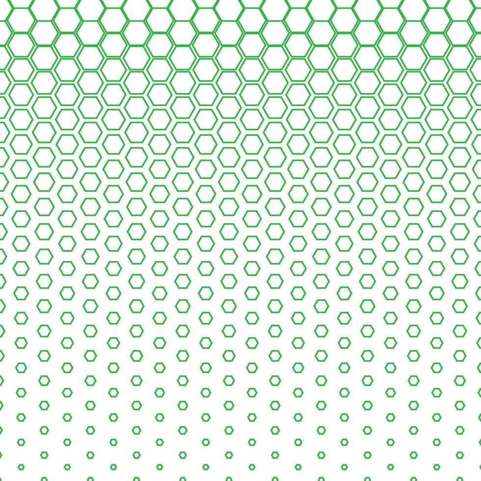 abstract geometric green honeycomb stroke halftone pattern perfect for background, wallpaper vector