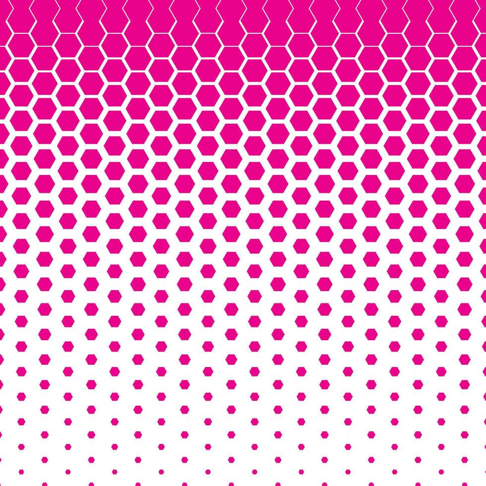 abstract geometric pink honeycomb halftone pattern perfect for background, wallpaper vector
