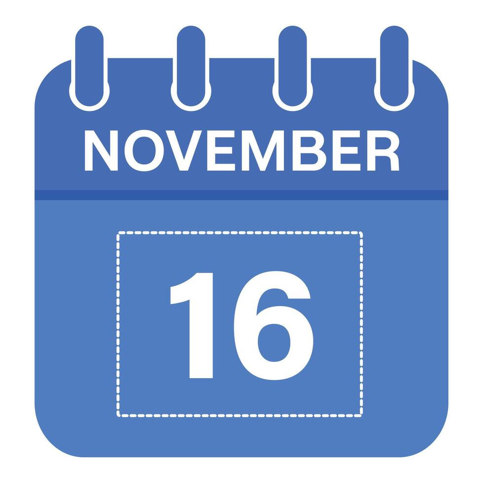 November 16 Calendar Daily Icon Day Date Month 26697108 Vector Art November 16 Calendar Daily Icon Day Date Month 26697108 Vector Art