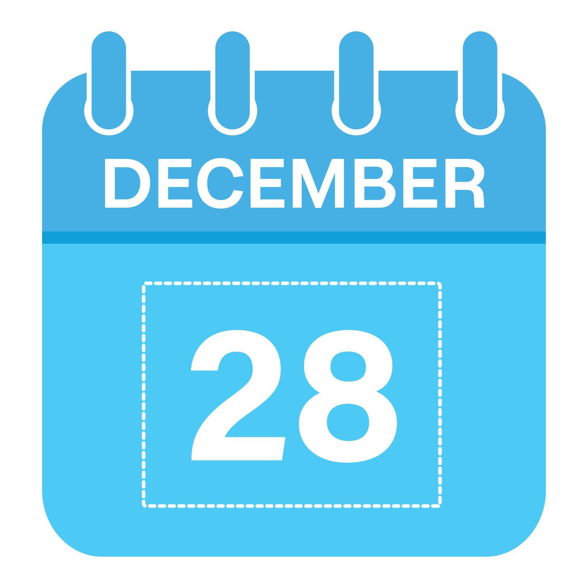 December 28 Calendar Daily Icon Day Date Month 26697132 Vector Art december-28-calendar-daily-icon-day-date-month-26697132-vector-art