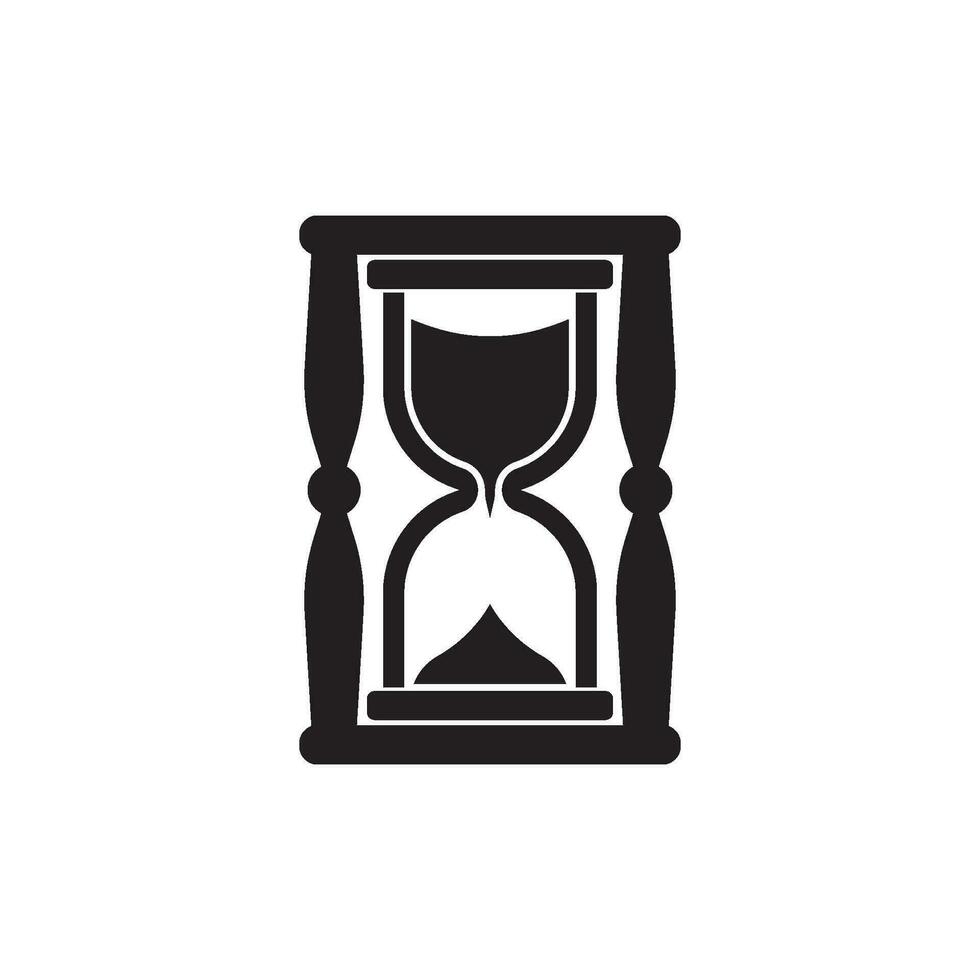 Hourglass logo vector icon illustration design