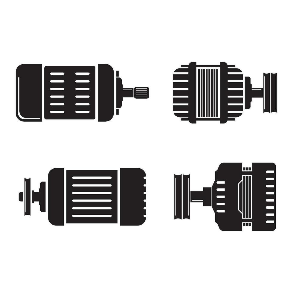 Electric motor icon vector illustration logo design.