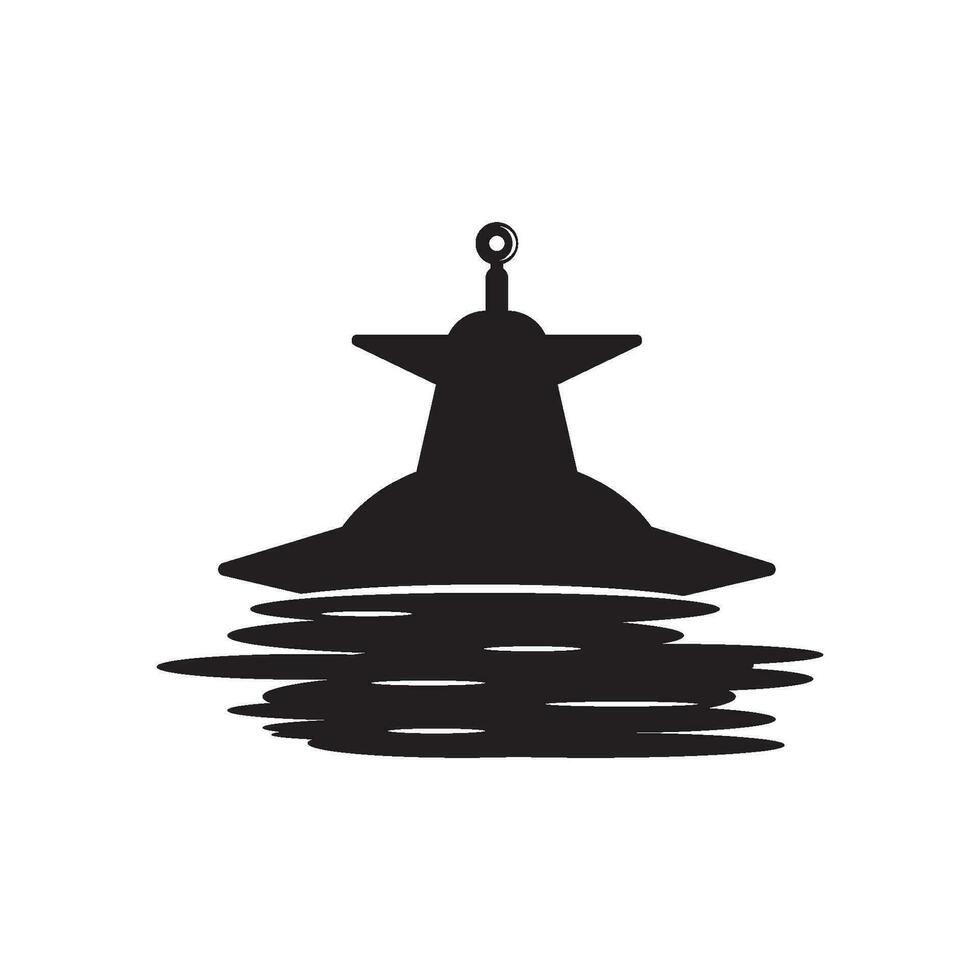 submarino icono logo vector ilustración diseño.