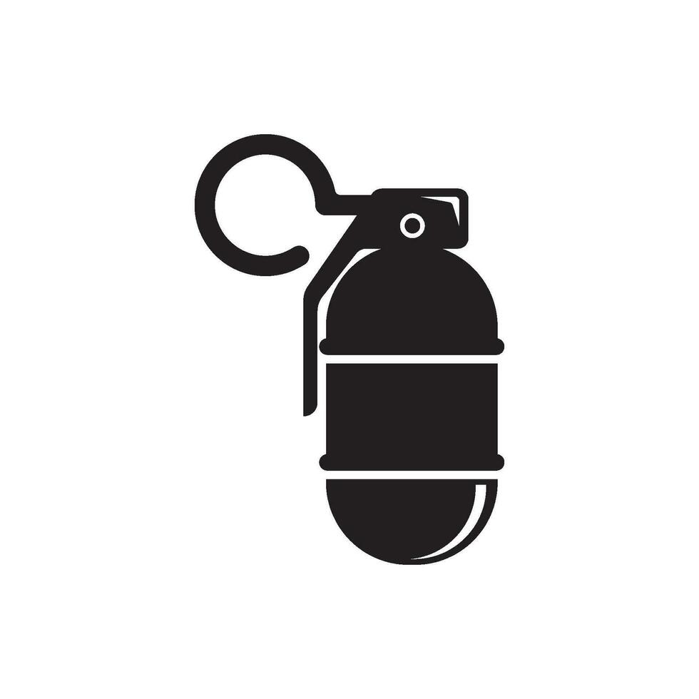 Grenade icon logo vector illustration template design.