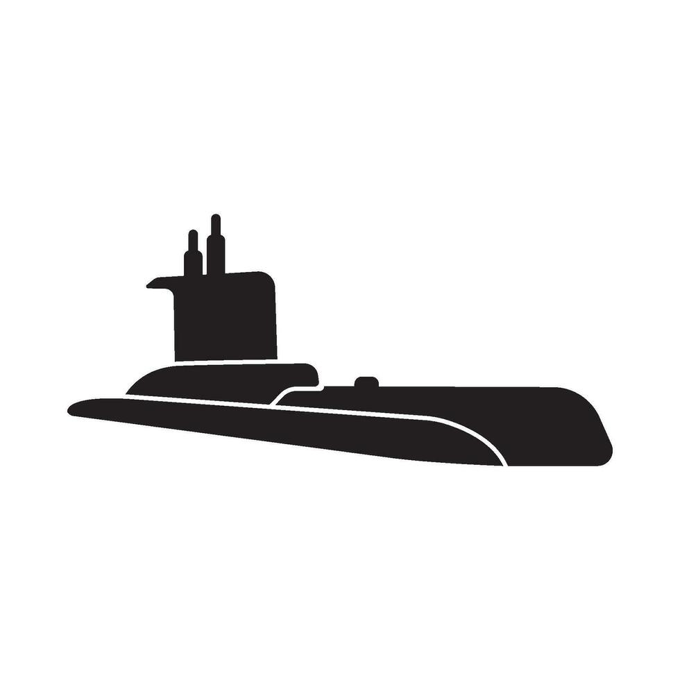 submarino icono logo vector ilustración diseño.