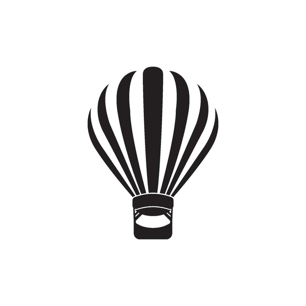 Air balloon icon logo vector illustration template design.