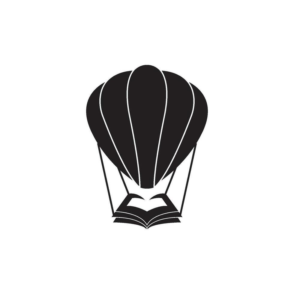 Air balloon icon logo vector illustration template design.