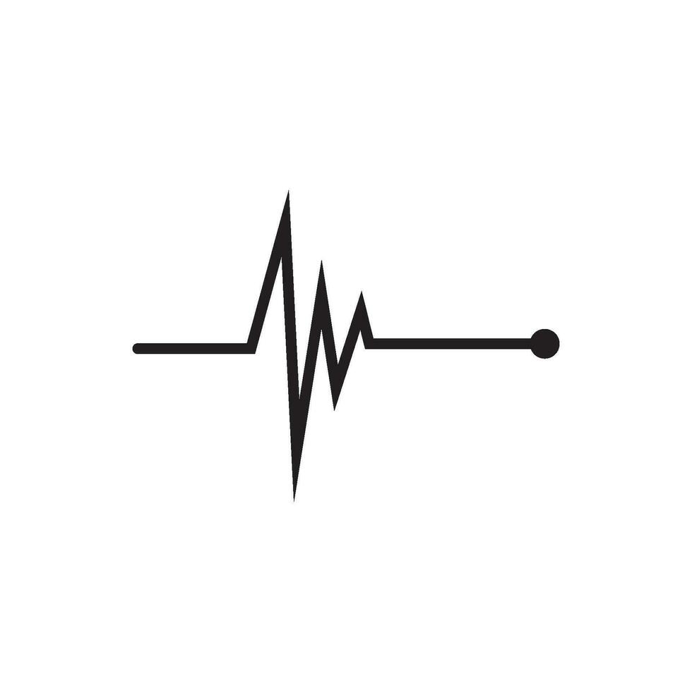 Art design health heartbeat medical pulse vector template
