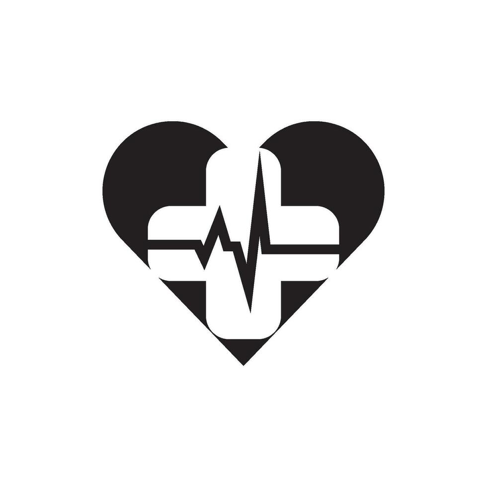 Art design health heartbeat medical pulse vector template
