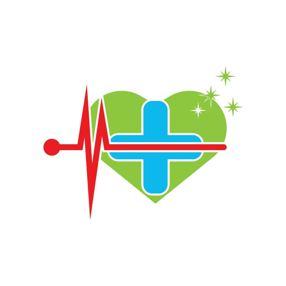 Medical care logo.vector illustration design template. vector