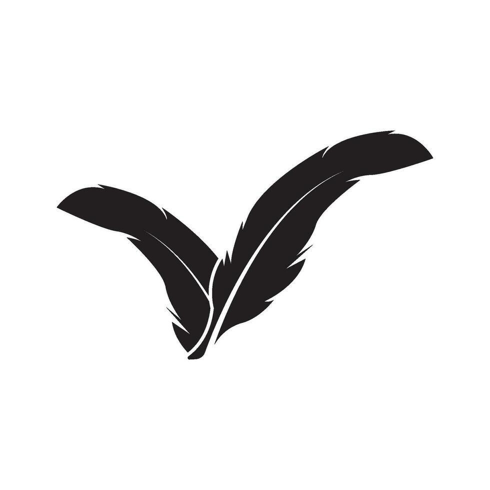 Feather Logo Template Vector Icon Design