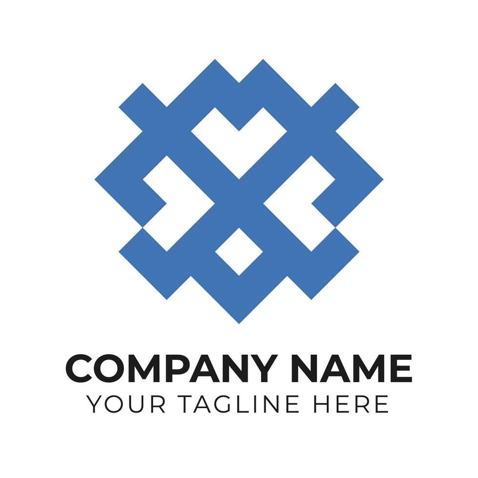 Corporate modern minimalist abstract business logo design template Free Vector