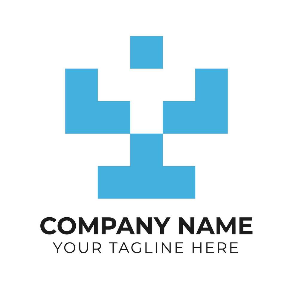 Corporate abstract monogram minimalist business logo design template Free Vector