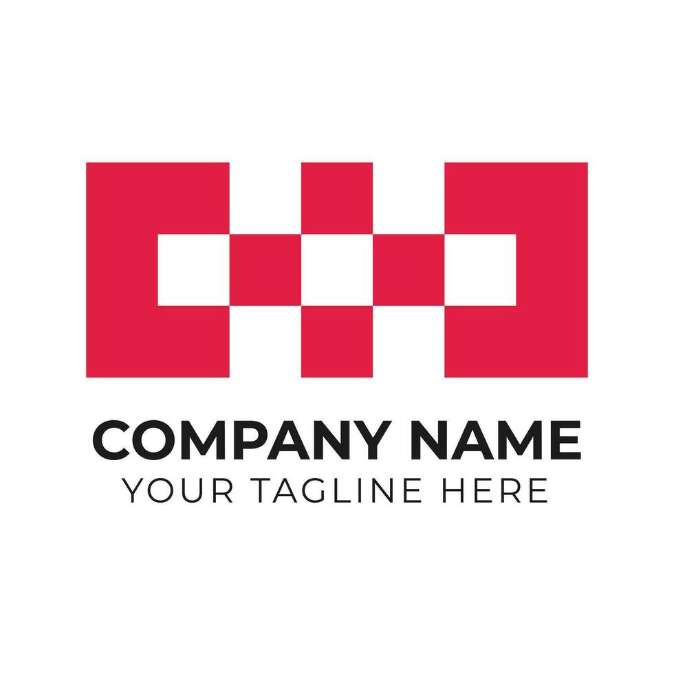 Creative monogram minimalist business logo design template Free Vector