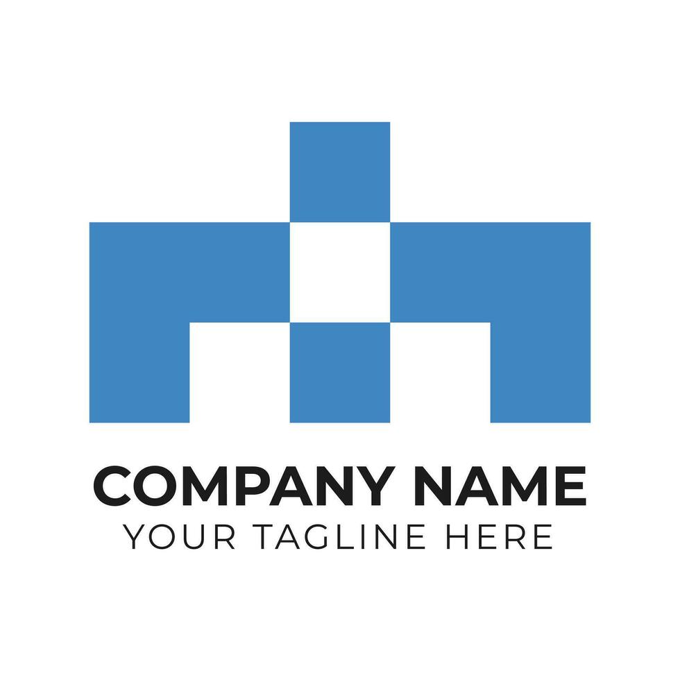 Creative corporate monogram minimalist business logo design template Free Vector