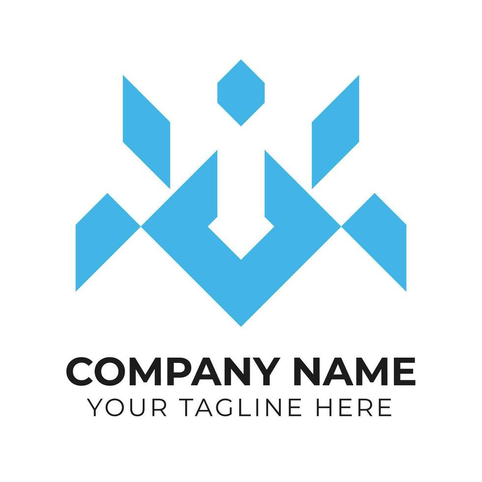 Professional creative corporate modern monogram minimalist business logo design template Free Vector