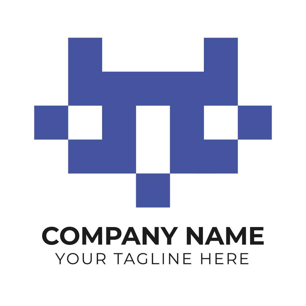 Corporate modern abstract monogram minimalist business logo design template Free Vector