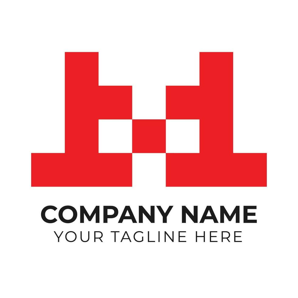 Professional abstract monogram minimalist business logo design template Free Vector
