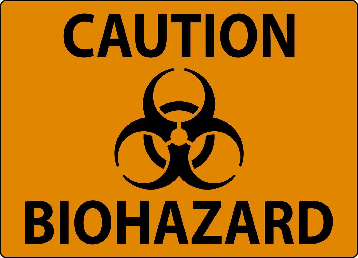 Biohazard Sign, Caution Biohazard Sign vector