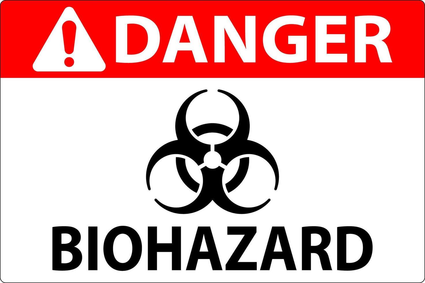 Biohazard Sign, Danger Biohazard Sign vector