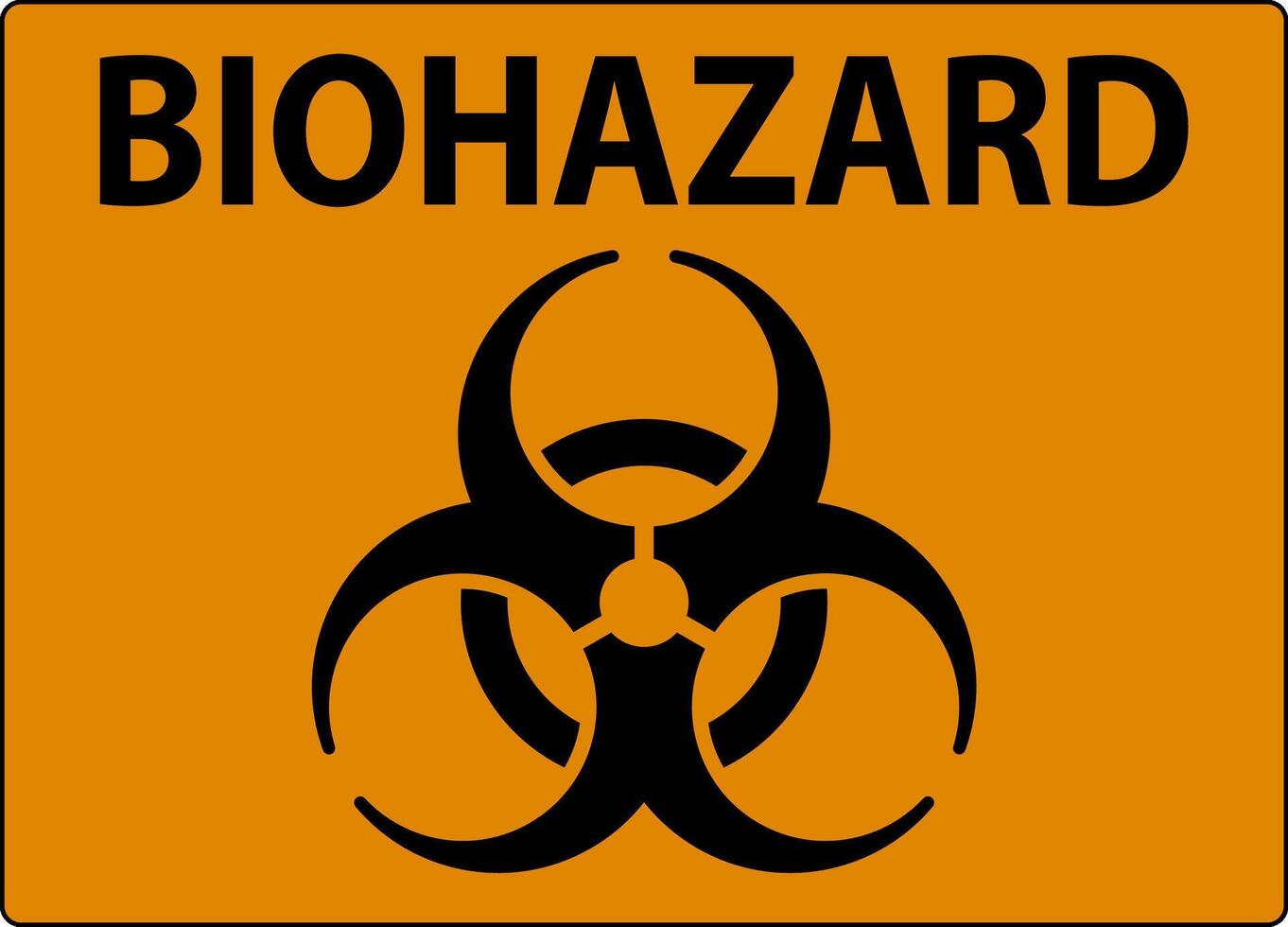 Biohazard Sign, Biohazard with Symbol vector