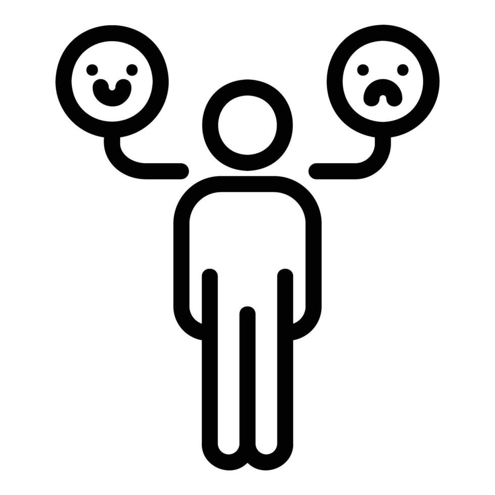 behavior in flat design style vector