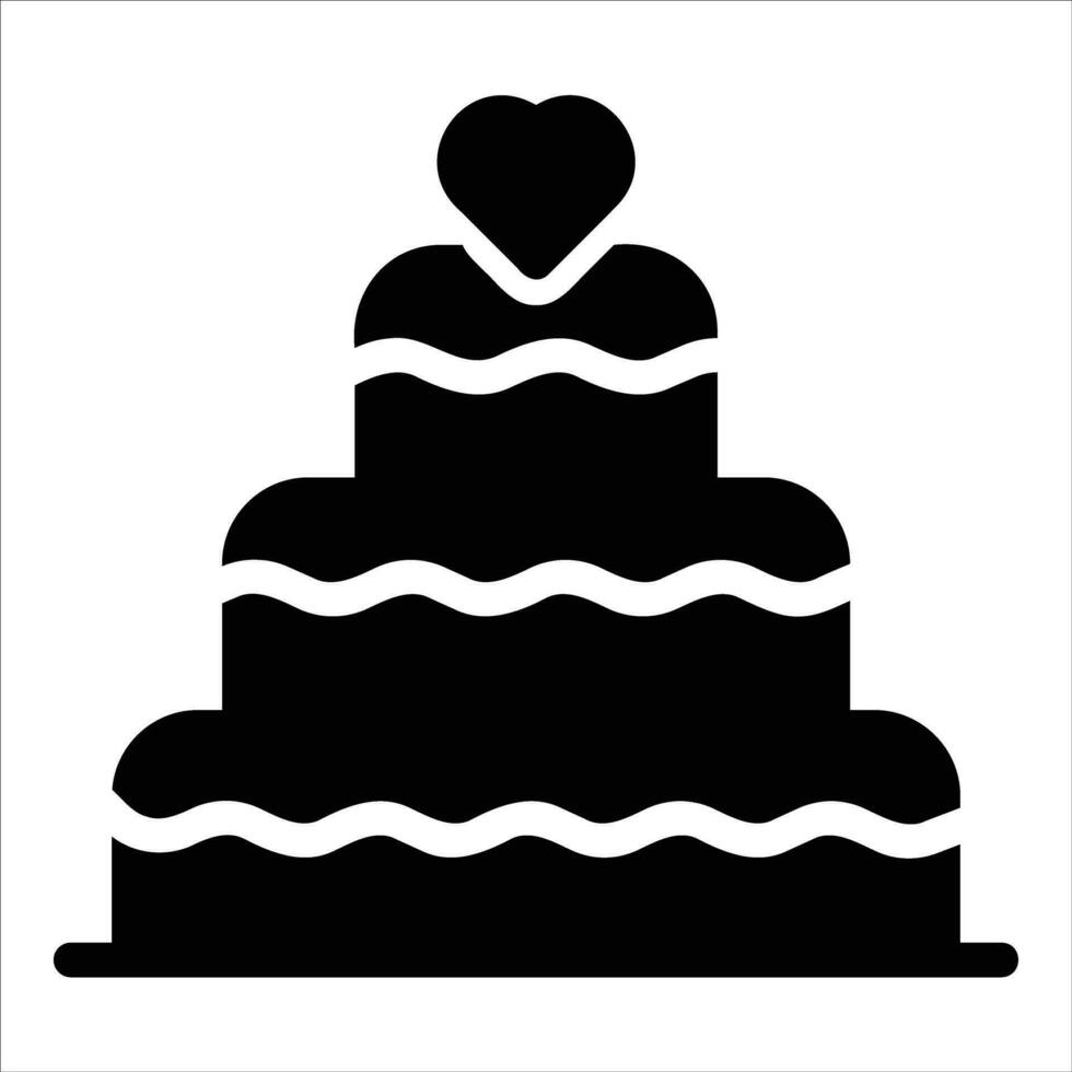 cake in flat design style vector