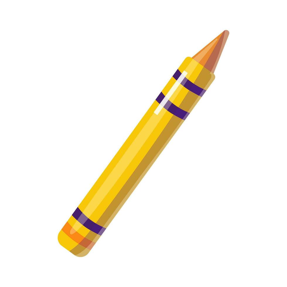 espalda a escuela, vector ilustración con amarillo lápiz