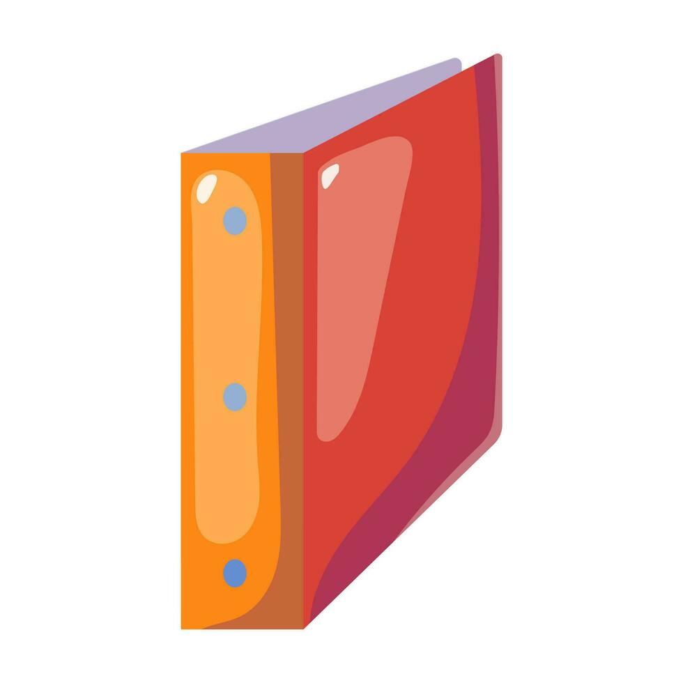 Back to school, Vector illustration with folder