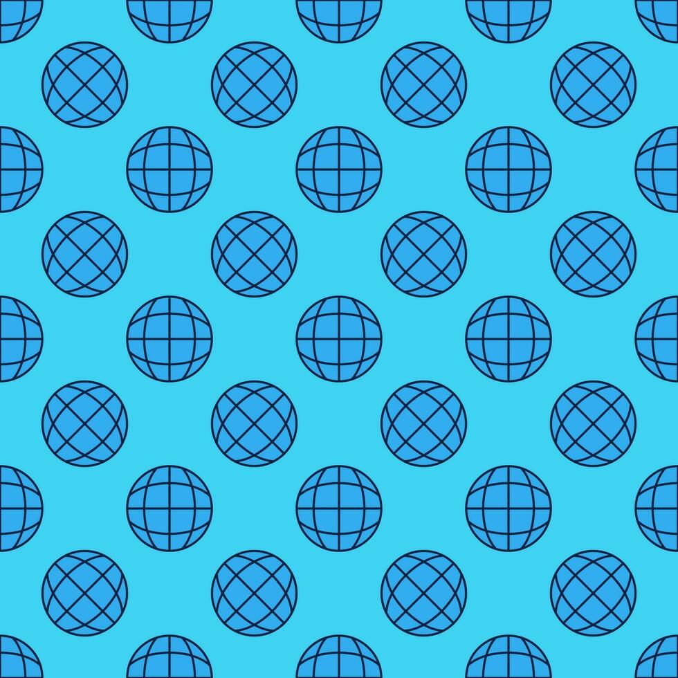 globo vector mundo concepto azul sin costura modelo