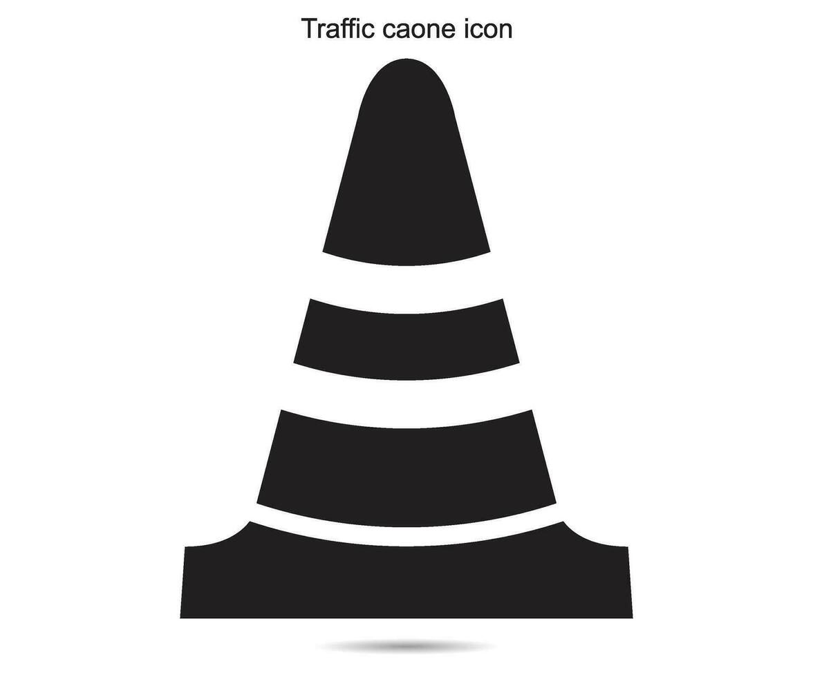 icono de cono de trafico vector