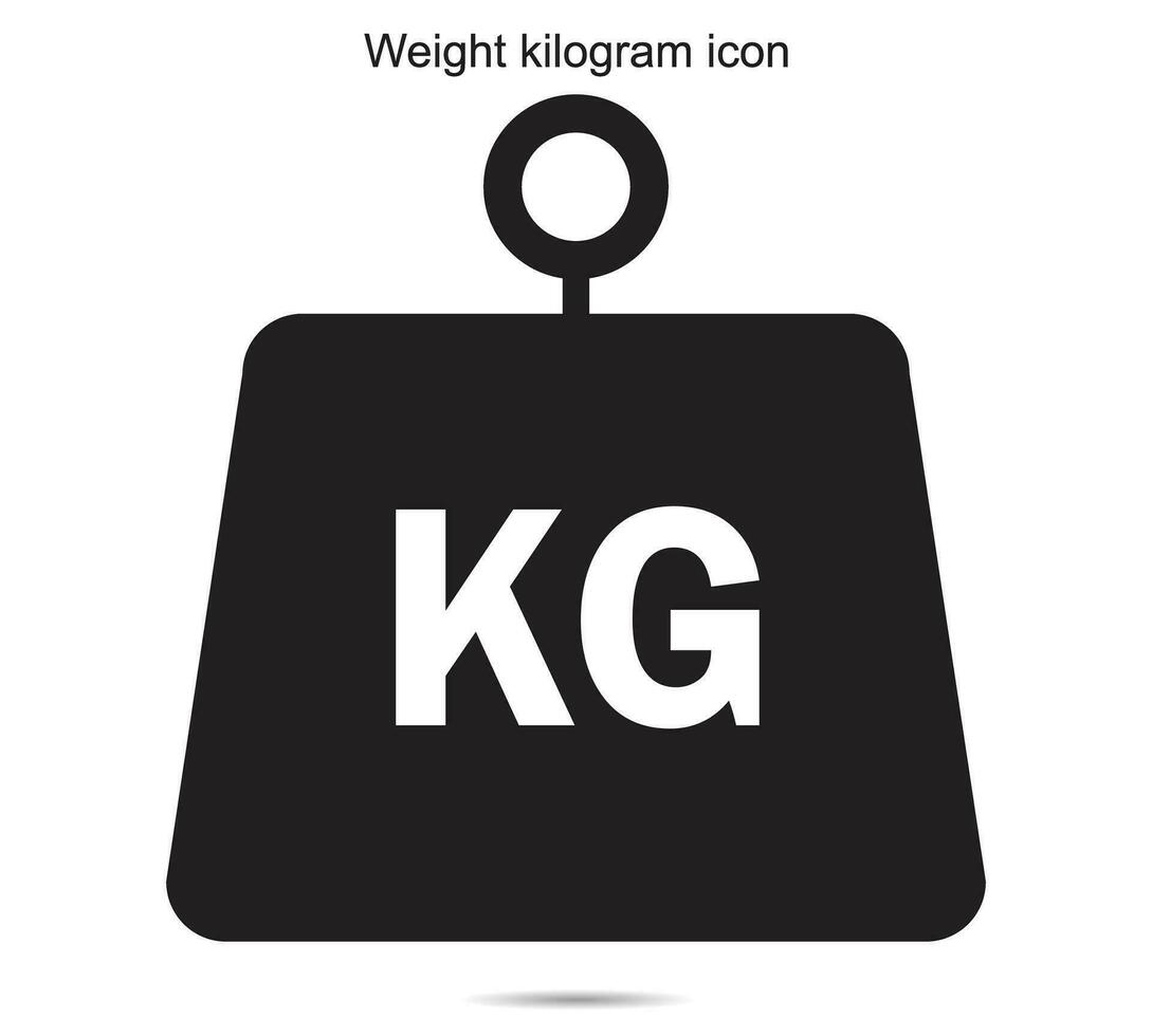 Weight kilogram icon vector