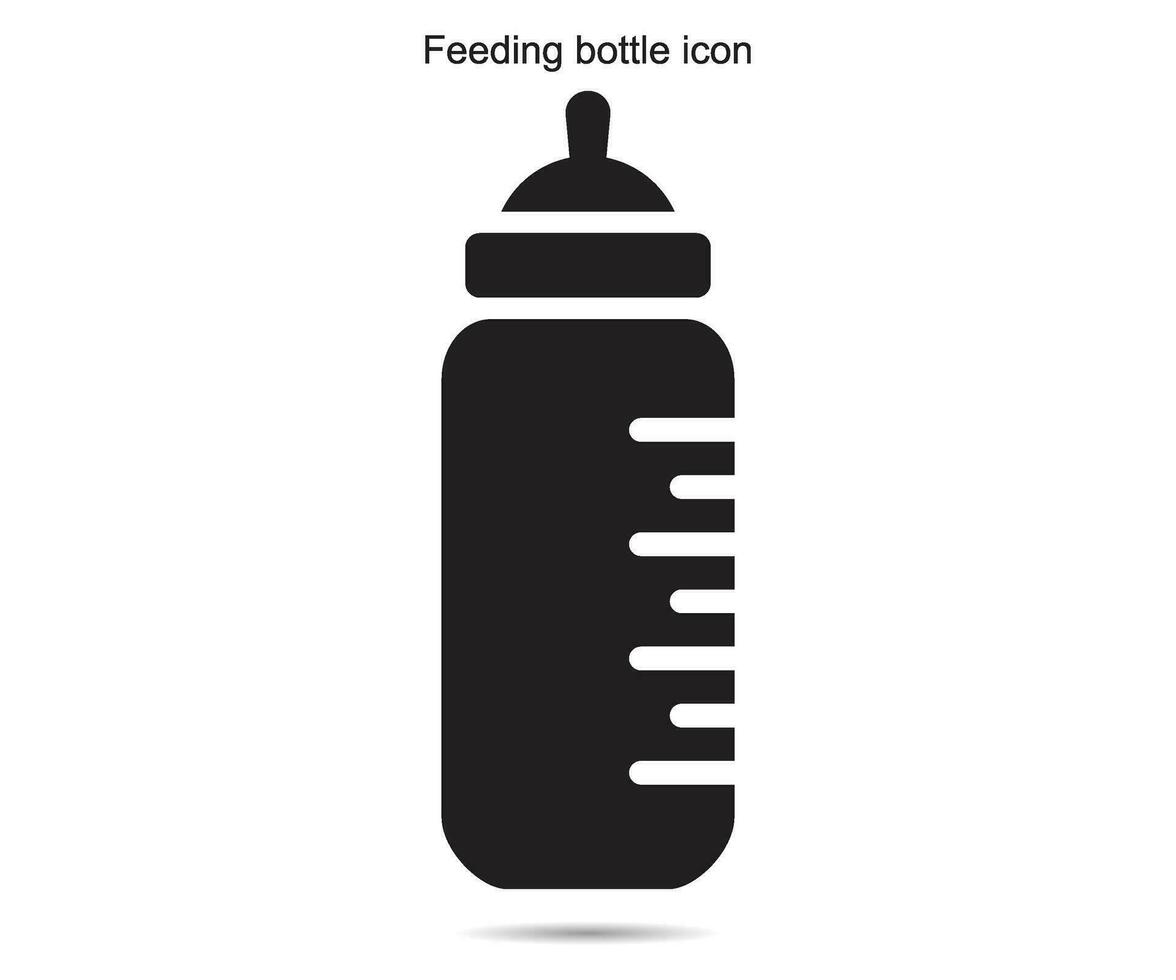 feeding bottle icon vector