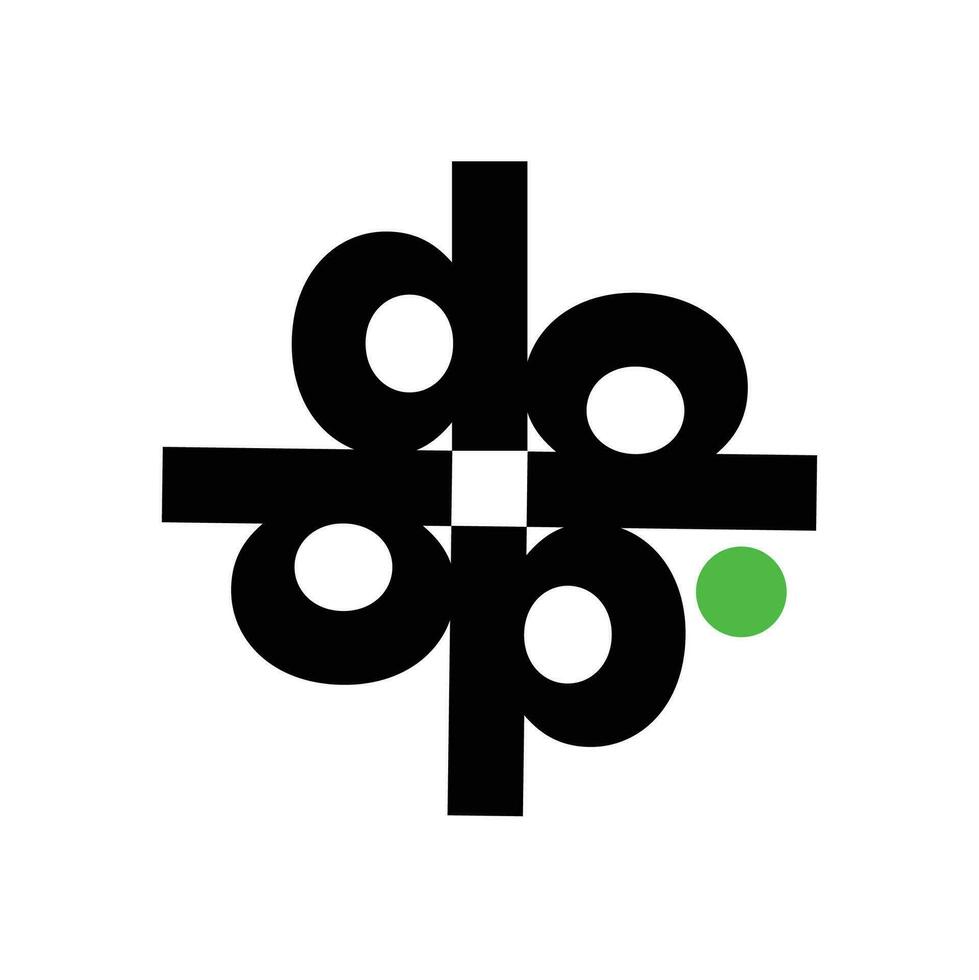 letter D monogram vector icon. D typography monogram