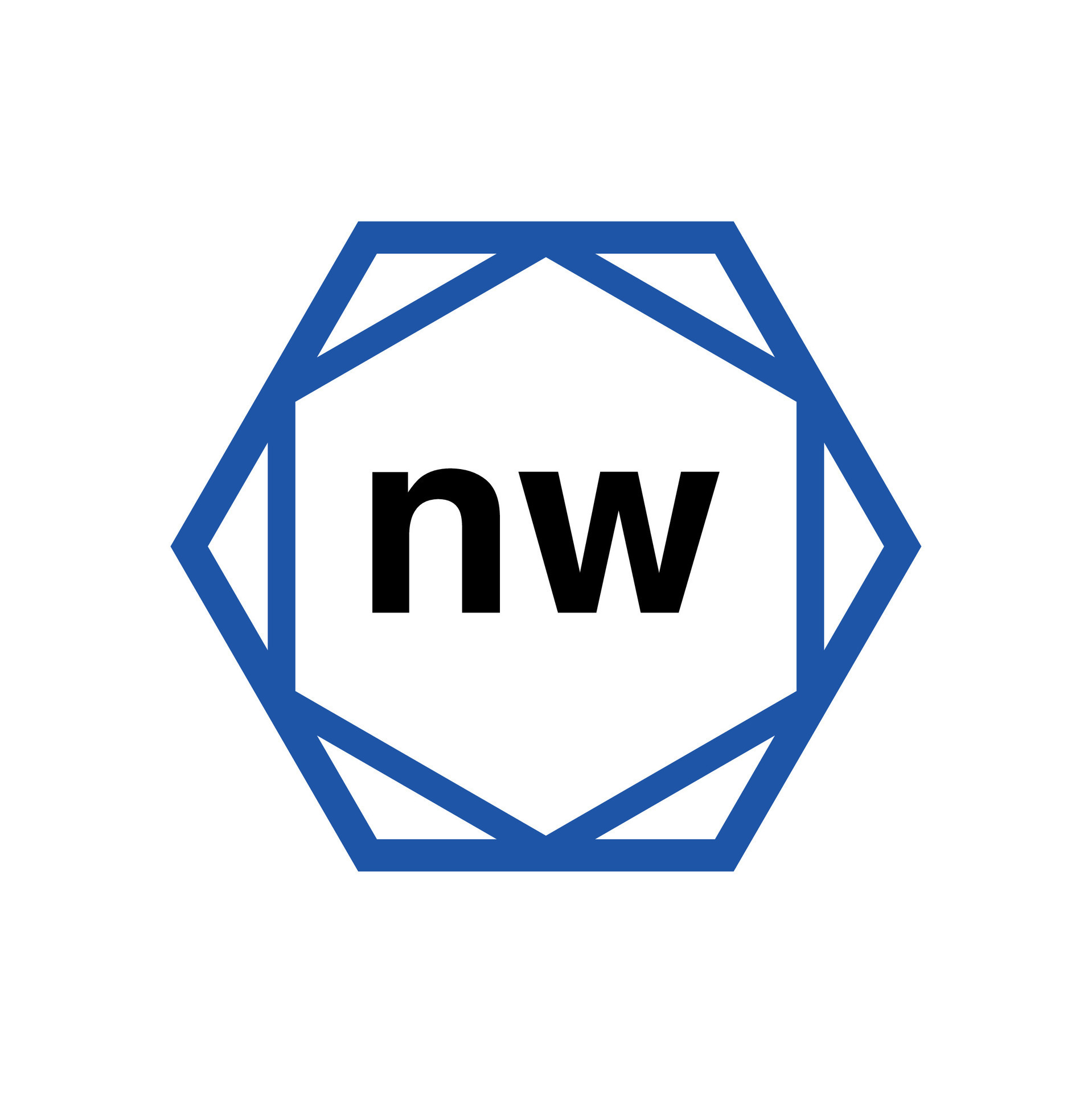 NW Company name in diamond shape. NW monogram. 26700675 Vector Art at ...