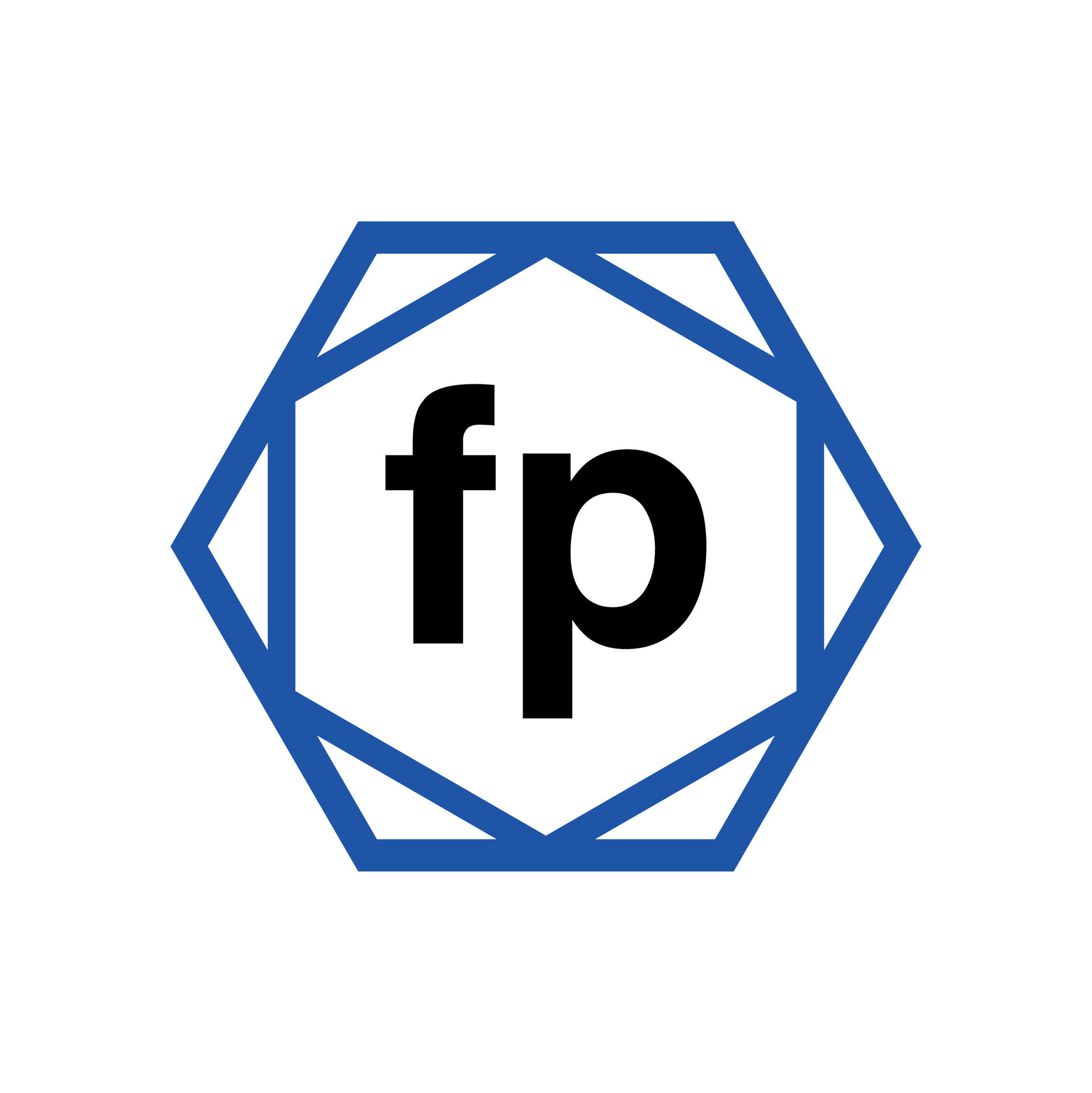 FP Company name in diamond shape. FP monogram. 26700682 Vector Art at ...