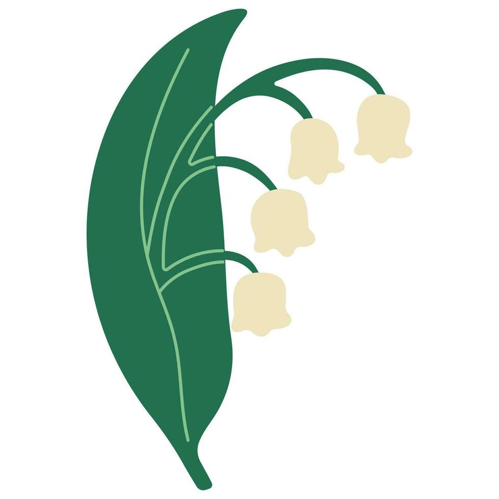 Vector illustration flower single