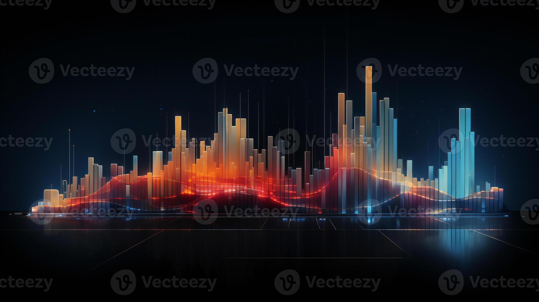 abstraction ai tech background information photo