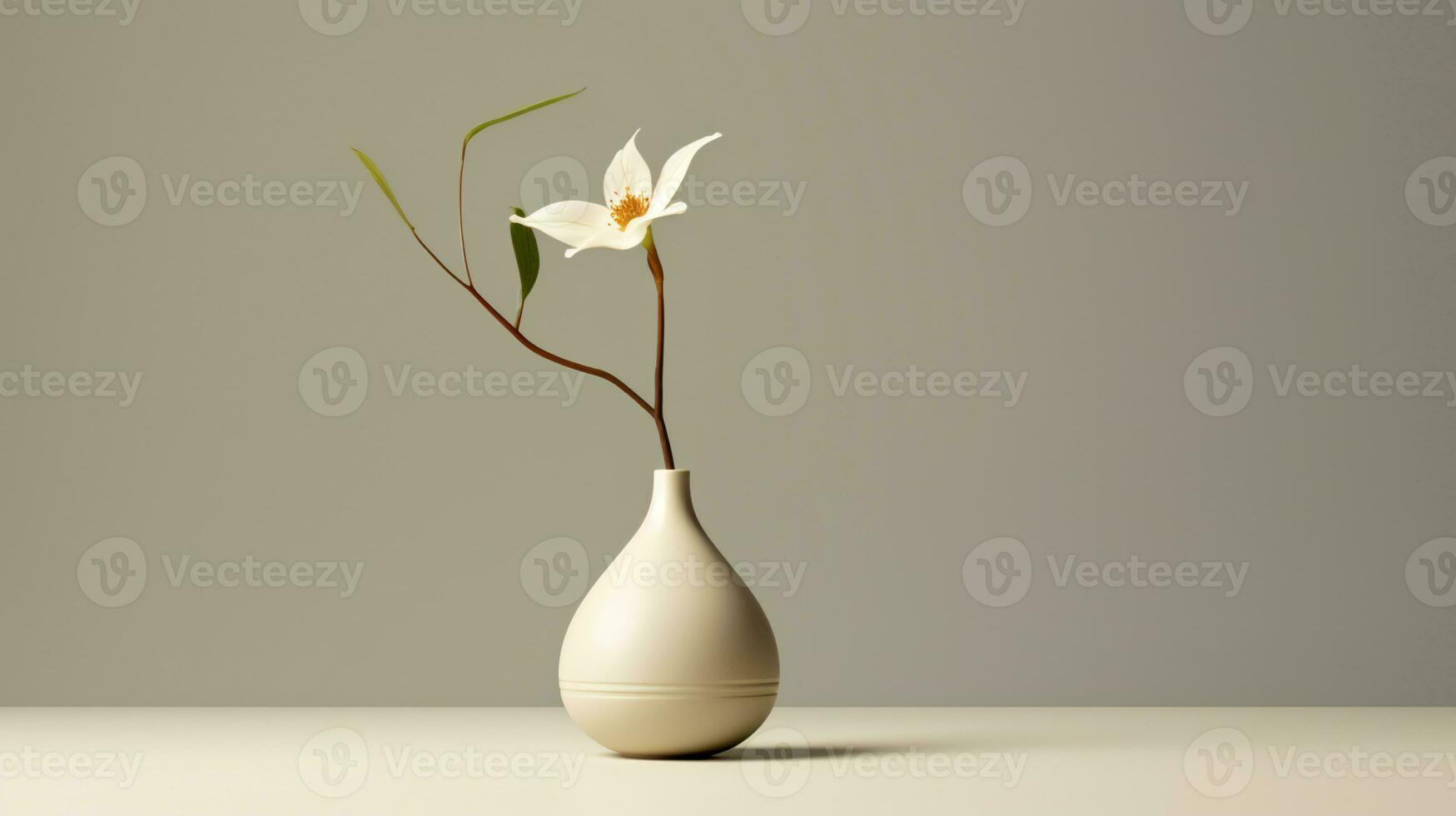 vase with flowers AI Generative photo