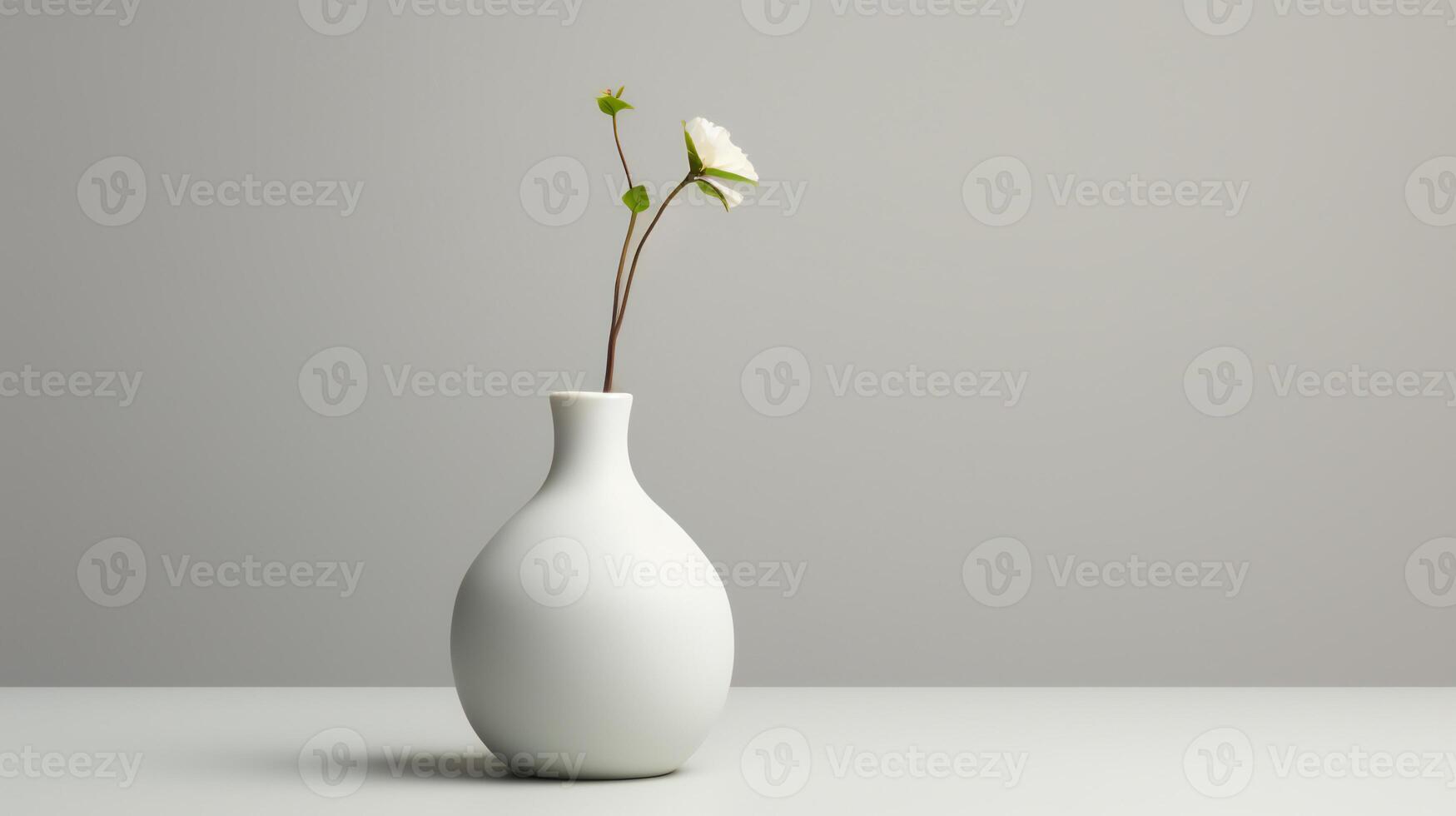 vase with flowers photo