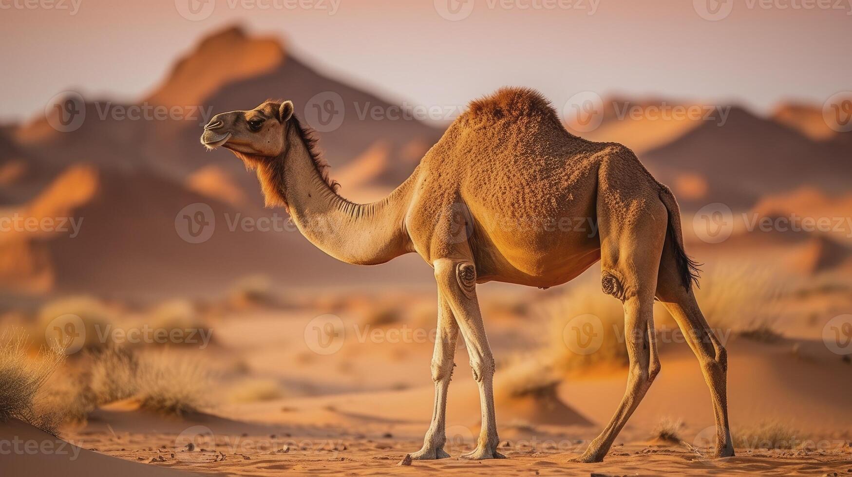 Camel, aesthetic graphic art photo