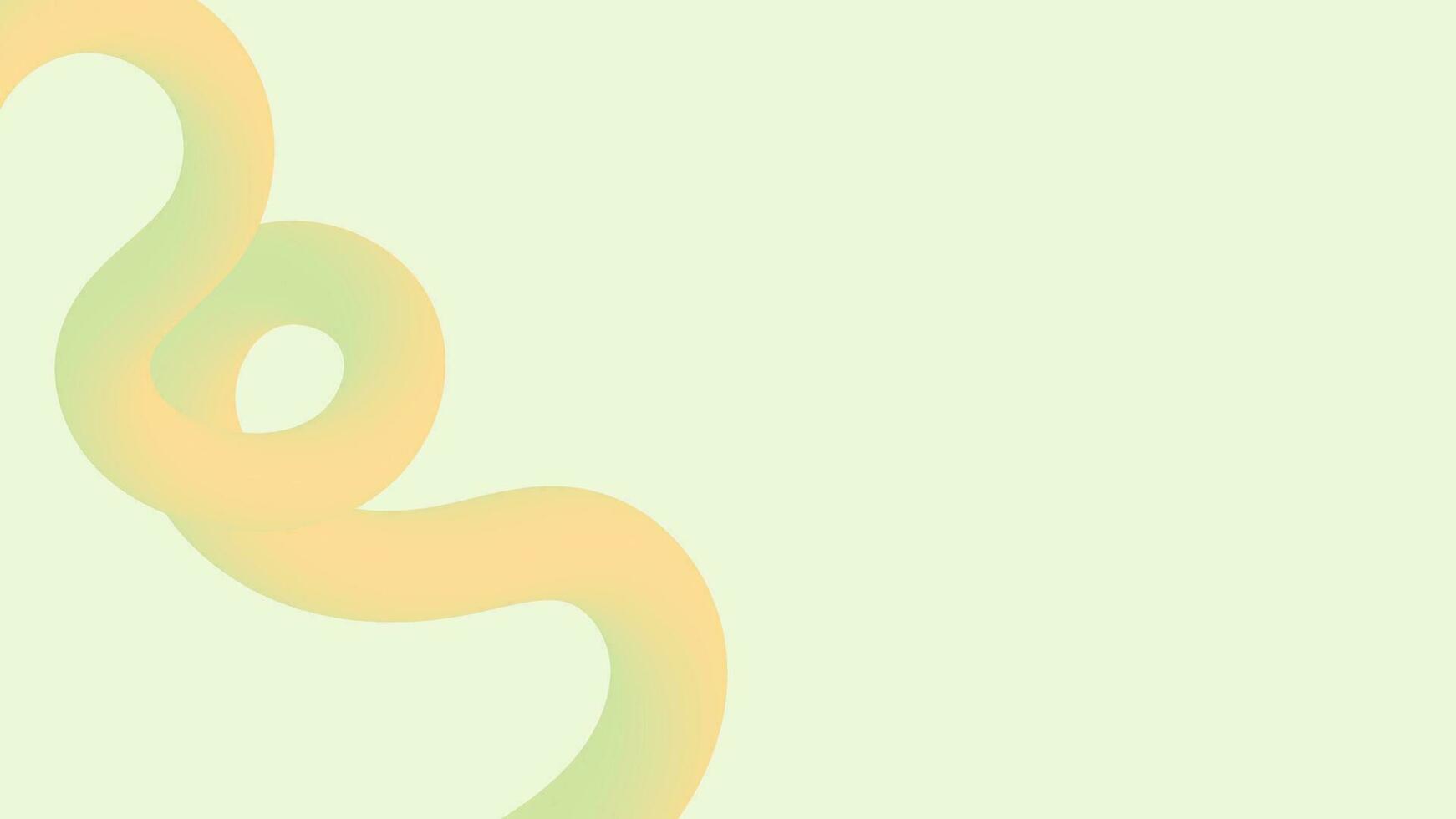 3d Green line abstract gradient background vector