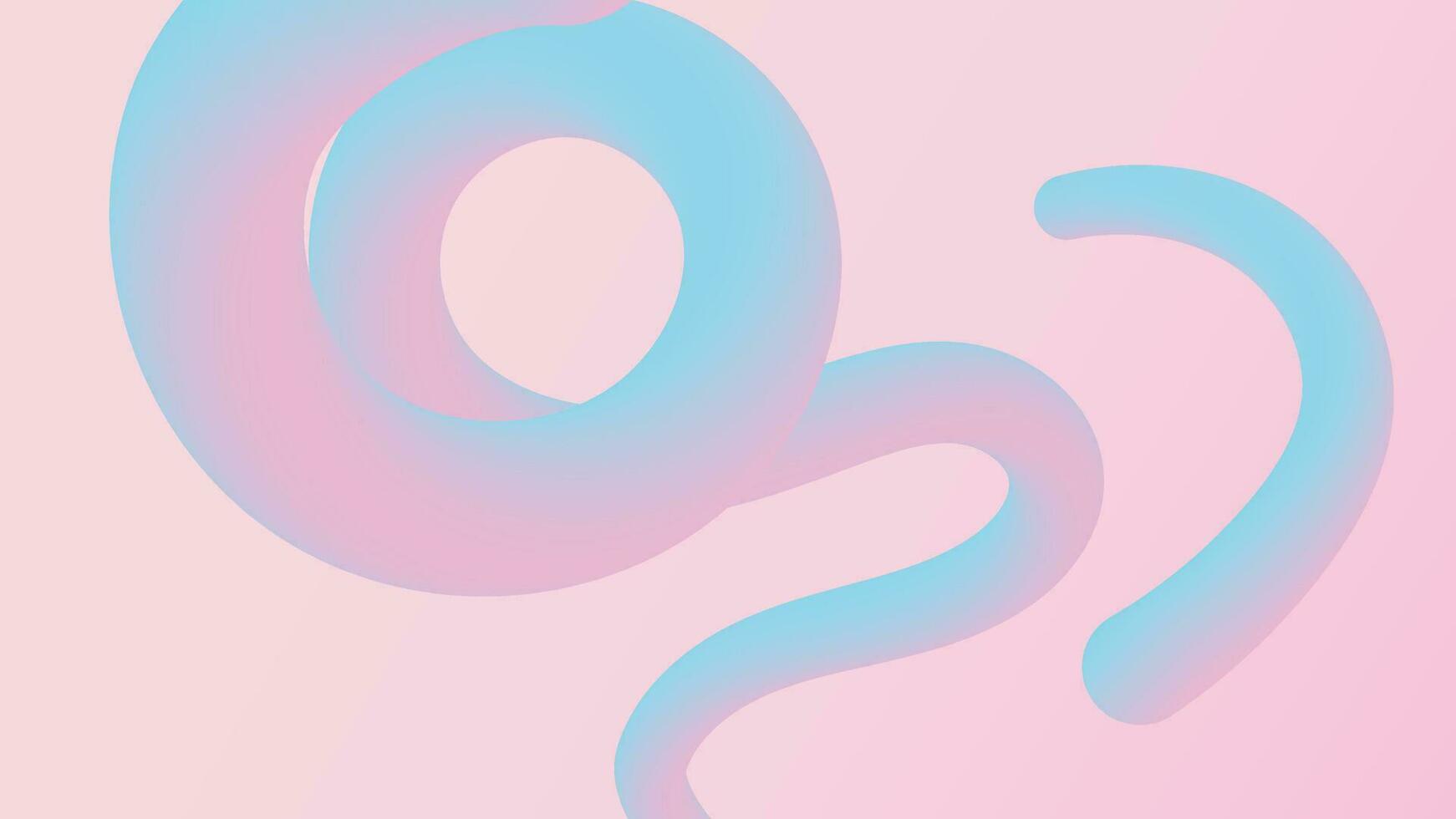 3d blue and pink line gradient background vector