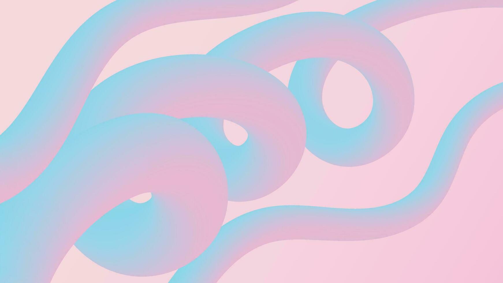 3d blue and pink line gradient background vector