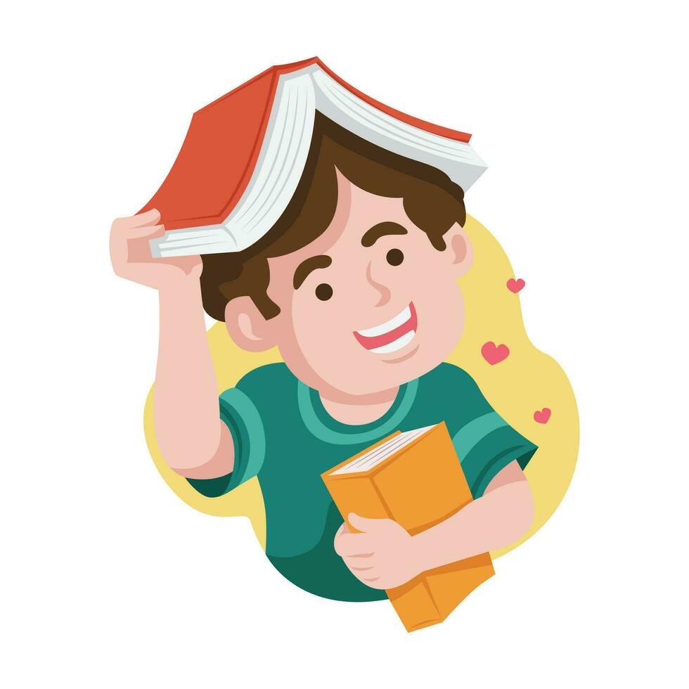 national book lovers day vector illustration