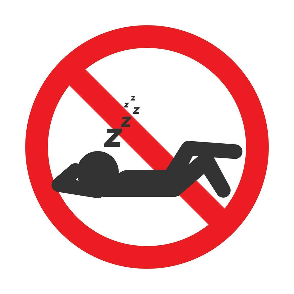 Vector illustration of sleep deprived icon in dark color and white background