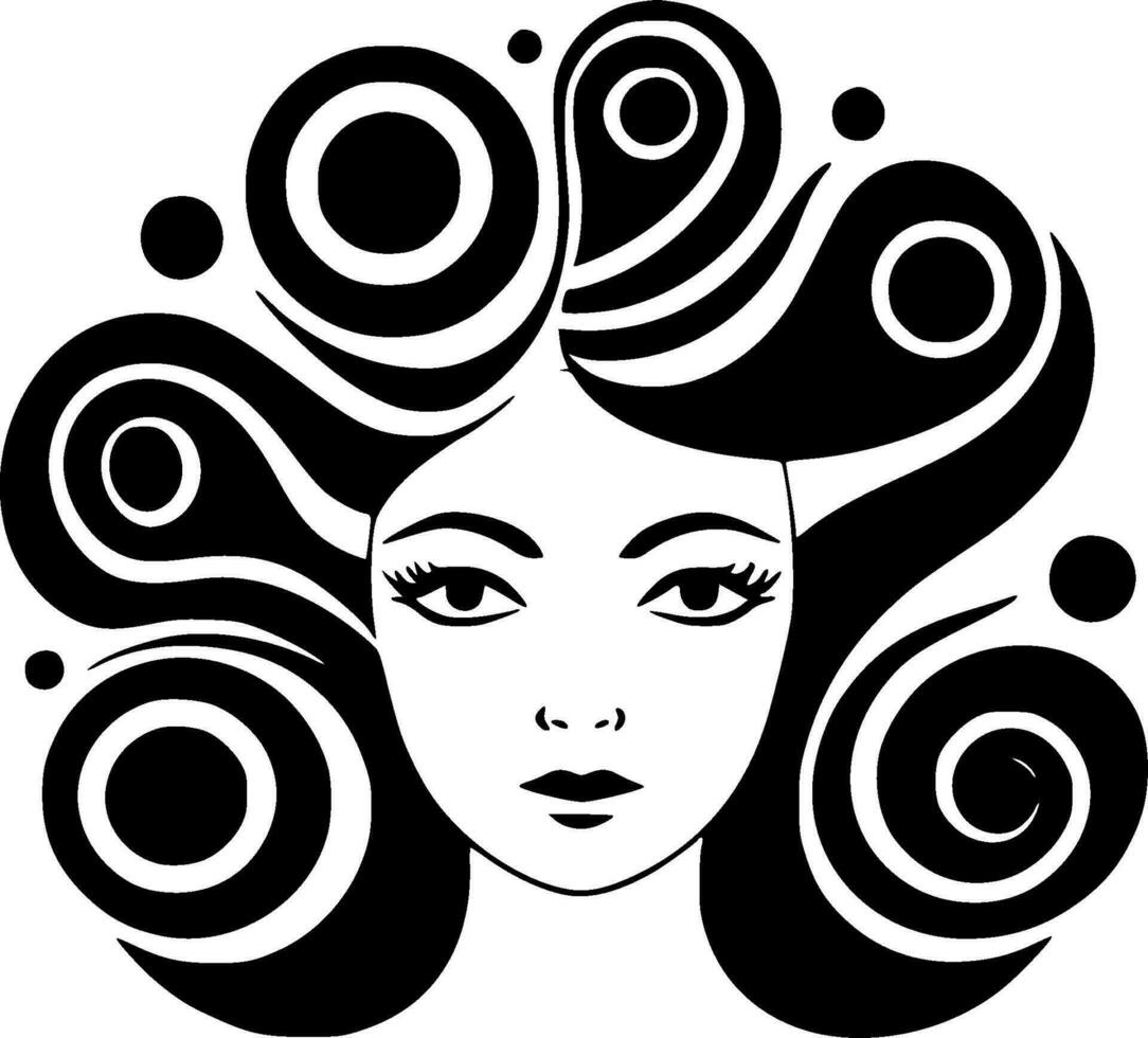 Boho - Black and White Isolated Icon - Vector illustration