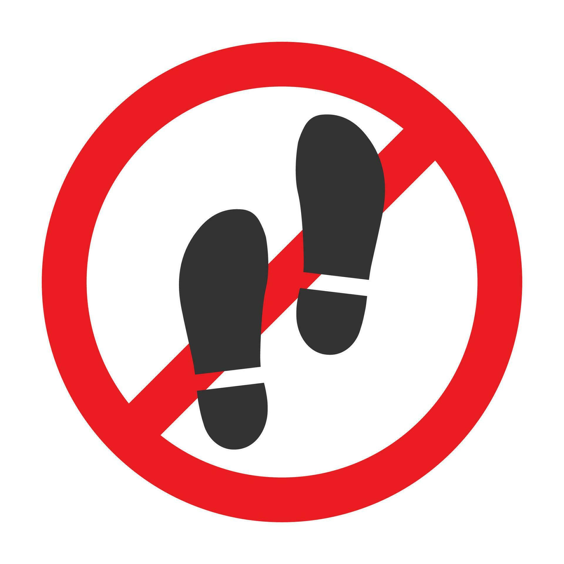 Vector illustration of step is prohibited icon in dark color and white background 26703256 Vector illustration of step is prohibited icon in dark color and white background 26703256