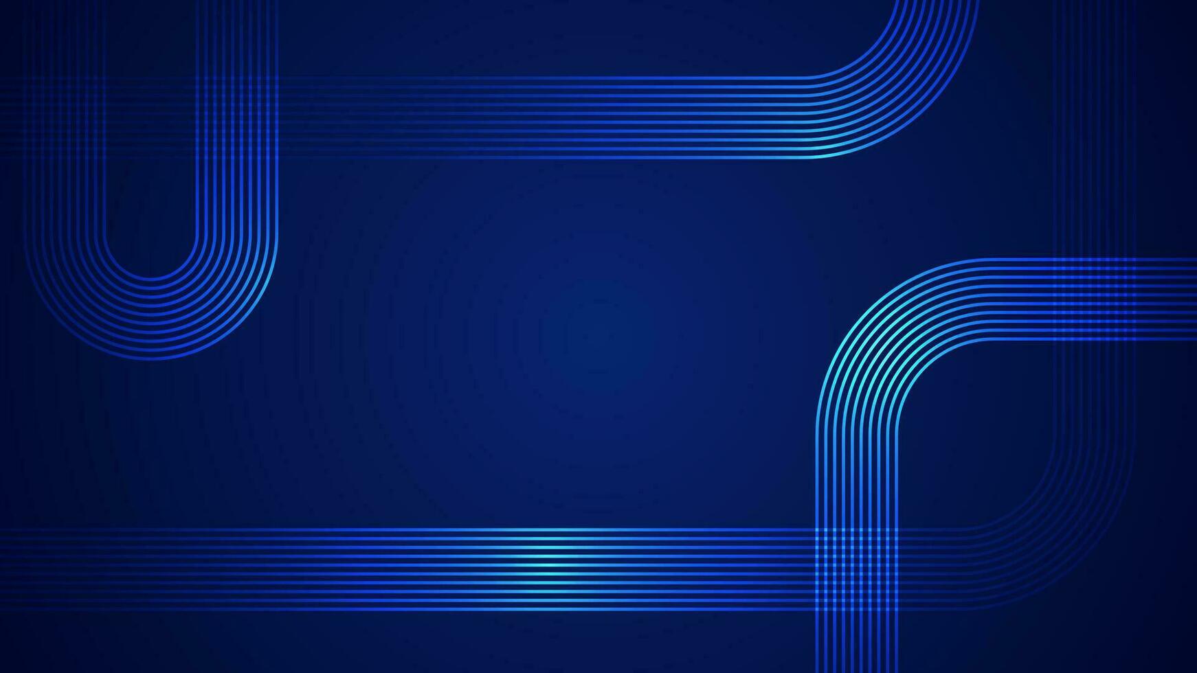 Dark blue abstract background with serpentine style lines as the main component. vector