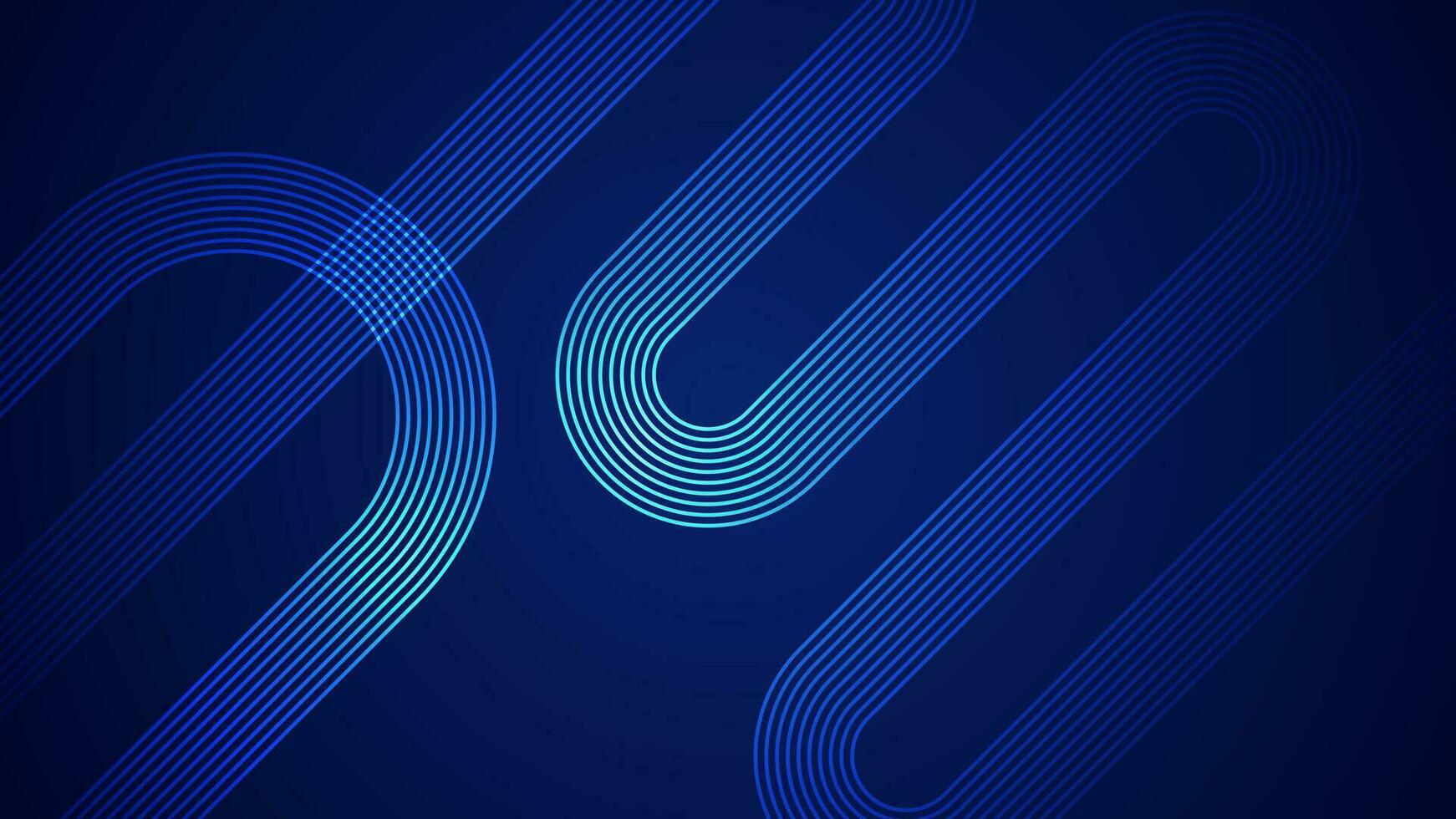 Dark blue abstract background with serpentine style lines as the main component. vector